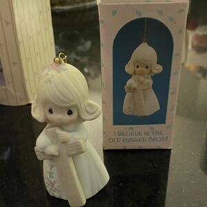 Precious Moments White and Cream Figurine